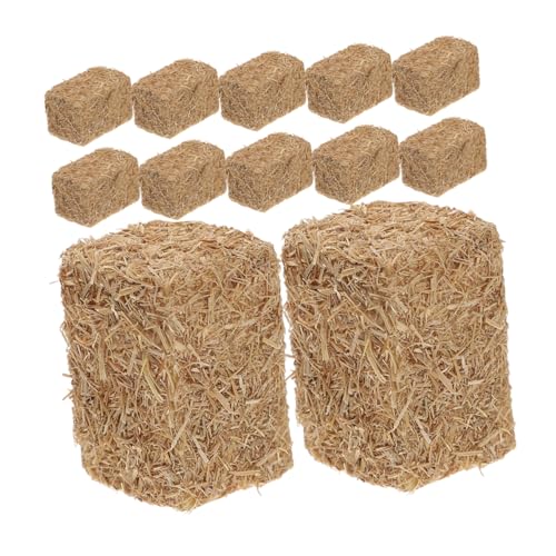 LRXIYODE 12 Stück Miniatur Heyballen Deko für Puppenhaus und Kunst Heuballen für Garten und DIY Projekte Mini Dekoration für Entspannte LRXIYODE 12 Stück Miniatur Heyballen Deko für Puppenhaus und Kunst Heuballen für Garten und DIY Projekte Mini Dekoration für Entspannte von LRXIYODE
