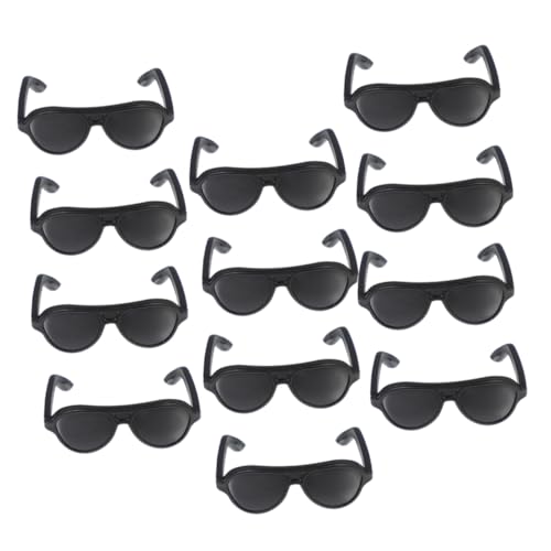 LRXIYODE 12 Stück Sonnenbrillen für Puppe Mädchen Sonnenbrillen basteln Zubehör kinderspielzeug - Spielzeugsonnenbrille gläser Mini- zum Basteln Black LRXIYODE 12 Stück Sonnenbrillen für Puppe Mädchen Sonnenbrillen basteln Zubehör kinderspielzeug - Spielzeugsonnenbrille gläser Mini- zum Basteln Black von LRXIYODE