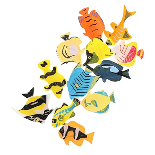 LRXIYODE 12 Stück Teiliges Aquarium Figuren Set Tropische Meerestiere aus Verschleißfestem Abs Farbecht und Aquariumsicher Vielseitige Kleine Fischmodelle für Dekoratives LRXIYODE 12 Stück Teiliges Aquarium Figuren Set Tropische Meerestiere aus Verschleißfestem Abs Farbecht und Aquariumsicher Vielseitige Kleine Fischmodelle für Dekoratives von LRXIYODE