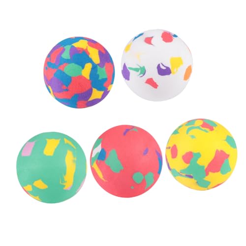 LRXIYODE 12 Stück Teiliges Bunte Elastische Hüpfbälle aus Solidem Weiches Umweltfreundliches Material Kindersicher Fördert Farberkennung und Spielspaß von LRXIYODE