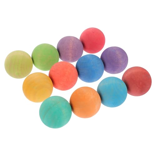 LRXIYODE 12 Stück Teiliges Bunte Holz-Macaron-mattkugeln für Montessori zur Sensorischen und Farberkennung Pädagogische Holzrundkugeln für Kleinkinder und Vorschulkinder LRXIYODE 12 Stück Teiliges Bunte Holz-Macaron-mattkugeln für Montessori zur Sensorischen und Farberkennung Pädagogische Holzrundkugeln für Kleinkinder und Vorschulkinder von LRXIYODE