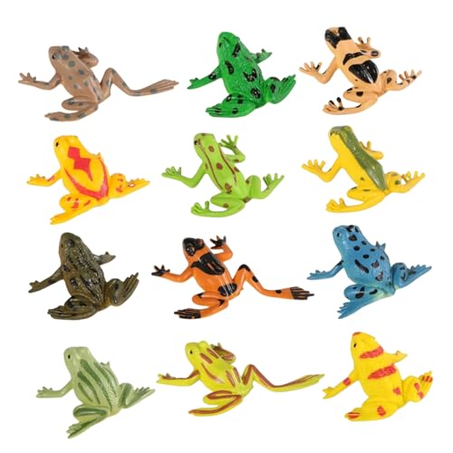 LRXIYODE 12 Stück Teiliges Kleine Kunststoff Froschspielzeuge Realistische Miniatur Froschfiguren für Geburtstagsgeschenk Party Deko Garten Jungen Mädchen LRXIYODE 12 Stück Teiliges Kleine Kunststoff Froschspielzeuge Realistische Miniatur Froschfiguren für Geburtstagsgeschenk Party Deko Garten Jungen Mädchen von LRXIYODE
