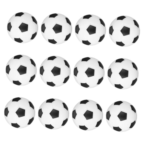 LRXIYODE 12 Stück Teiliges Mini Tischkicker Bälle Abs Foosball Balls Ersatz für Desktop Fußball Tischspiel Zubehör für Partys Büro Zuhause und Freizeitspaß von LRXIYODE