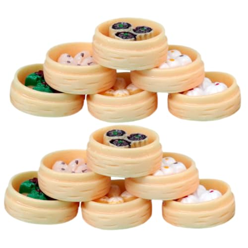 LRXIYODE 12 Stück Teiliges Miniatur Dampfbrötchen Modell Realistische Mini Deko für Puppenhaus Küche Detailreich Gestaltete Gedämpfte Brötchen Miniaturen als Dekorative Tischdekoration LRXIYODE 12 Stück Teiliges Miniatur Dampfbrötchen Modell Realistische Mini Deko für Puppenhaus Küche Detailreich Gestaltete Gedämpfte Brötchen Miniaturen als Dekorative Tischdekoration von LRXIYODE