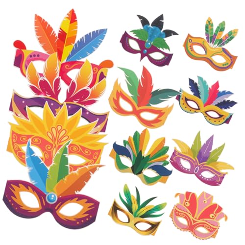 LRXIYODE 12 Stück Teiliges Papierbrillen Partybrillen für Erwachsene Mexikanische Karneval Deko Foto Requisiten Lustige Kostüm Accessoires von LRXIYODE