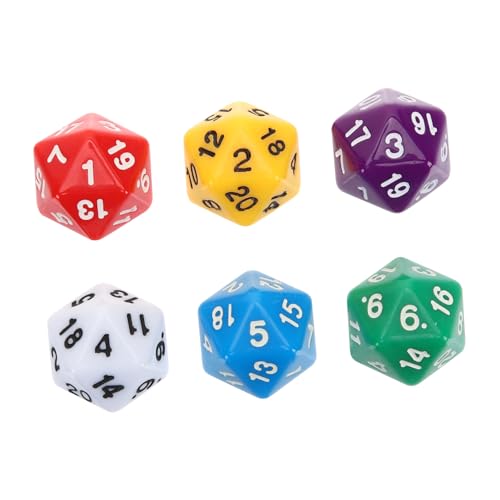 LRXIYODE 12 Stück Teiliges Seitiges Spielwürfel Klare Zahlen Vielseitig für Brettspiele Rollenspiele Lernspielzeug Stabile Verarbeitung Angenehme Haptik für Erwachsene von LRXIYODE