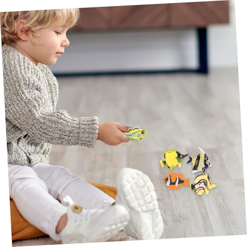 LRXIYODE 12 Stück Teiliges Simulierte Tropische Fische Modell Robustes Material Vielseitig als Lernspielzeug und Hausdekoration Fördert Kognition und Kreativität bei Kindern von LRXIYODE