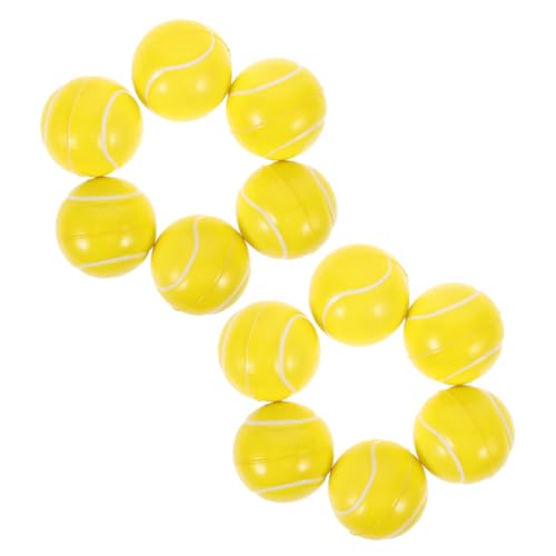 LRXIYODE 12 Stück Teiliges Tennis Stressball Decompression Squeeze Weiche Strapazierfähige Schaumstoff Bälle für Partygeschenke Entspannendes Fidget Toy für Erwachsene von LRXIYODE