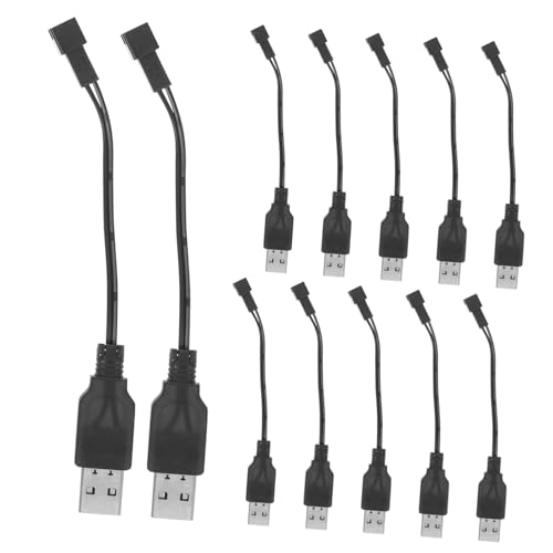 LRXIYODE 12 Stück Teiliges USB C Ladekabel Kurz USB Ladekabel für Elektrospielzeug Bubble Machine Rc Auto mit Stabilem Ladeadapter Sicherer Schnellladeanschluss von LRXIYODE