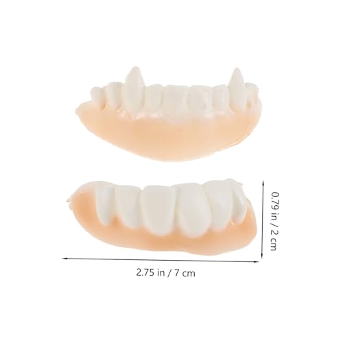 LRXIYODE 12 Stück Teiliges Vampirzähne aus Sichere und Realistische Halloween Zahnersatz Accessoires für Erwachsene für Kostüm und Mottopartys Langlebig und Vielseitig Verwendbar von LRXIYODE