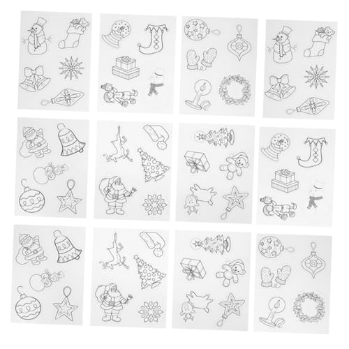 LRXIYODE 12 Stück Teiliges Weihnachtliches Schrumpffolien mit Motiv Hitzebeständig Formstabil Kinderfreundlich für DIY und Kreative LRXIYODE 12 Stück Teiliges Weihnachtliches Schrumpffolien mit Motiv Hitzebeständig Formstabil Kinderfreundlich für DIY und Kreative von LRXIYODE