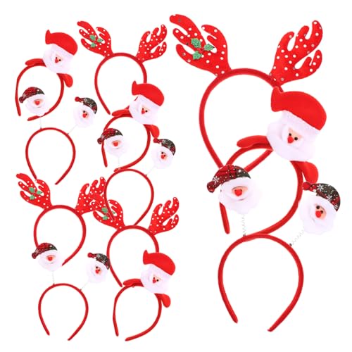 LRXIYODE 12 Stück Teiliges Weihnachts Haarband mit Rentier Schneemann und Weihnachtsmann Motiven Flexible Kostüm Kopfbedeckungen für Langlebig für Weihnachtsfeier und Karneval LRXIYODE 12 Stück Teiliges Weihnachts Haarband mit Rentier Schneemann und Weihnachtsmann Motiven Flexible Kostüm Kopfbedeckungen für Langlebig für Weihnachtsfeier und Karneval von LRXIYODE