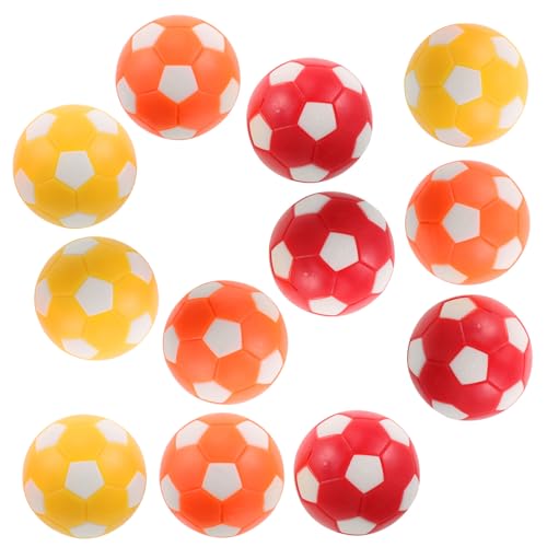 LRXIYODE 12 Stück Tischfußball Bälle Mini Kickerbälle mit Glatter Oberfläche Austauschbar Kompatibel für Mini Tischkicker für Familienspiele und Freizeitspaß von LRXIYODE