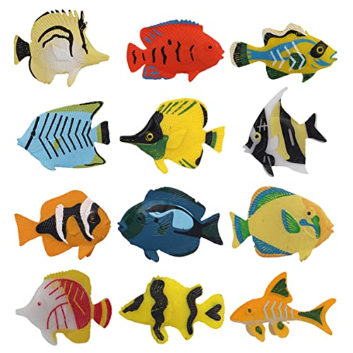 LRXIYODE 12 Stücke Tropische Fische Mini Meer Tier LRXIYODE 12 Stücke Tropische Fische Mini Meer Tier von LRXIYODE
