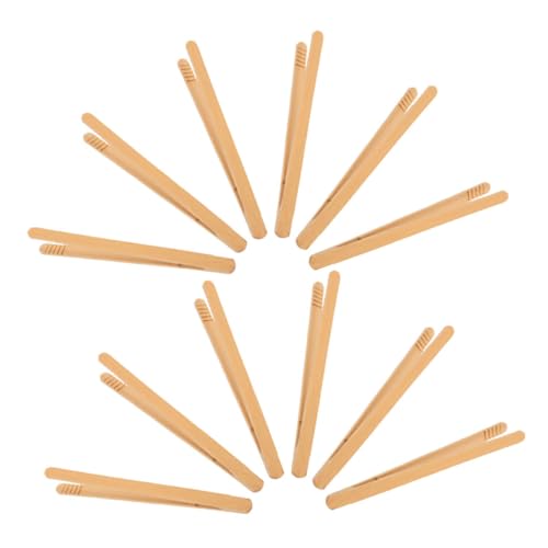 LRXIYODE 12-teilige Pinzetten Für Kleinkinder: Feinmotorik-Spielzeug – Pinzettenzange Aus Bambus – Perlenclip, Zählperlenclip – Montessori-lernwerkzeuge Für Kleinkinder von LRXIYODE