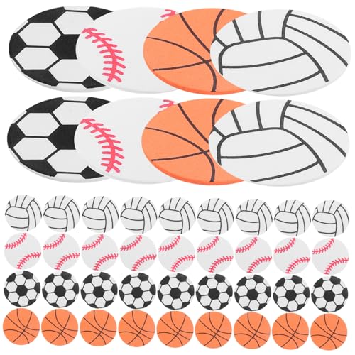 LRXIYODE 120 Stück Aufkleber DIY Sportballaufkleber Sportballaufkleber Sportball Thema Party Dekorationen Selbstklebende Sportaufkleber Sportball Thema Aufkleber Eva von LRXIYODE