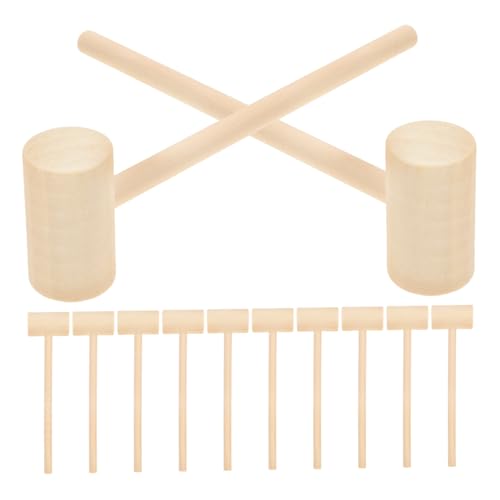 LRXIYODE 12Stücke Holzhammer Mini Hämmer für Kreative Spiele Fördert Geschicklichkeit und Hand Augen Koordination für Jungen und Jahren LRXIYODE 12Stücke Holzhammer Mini Hämmer für Kreative Spiele Fördert Geschicklichkeit und Hand Augen Koordination für Jungen und Jahren von LRXIYODE