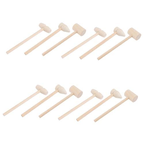 LRXIYODE 12Stücke Holzhammer für Mini Hammer für Zuhause Verschiedene für Kreative Spiele und Lernaktivitäten Sicher und Langlebig LRXIYODE 12Stücke Holzhammer für Mini Hammer für Zuhause Verschiedene für Kreative Spiele und Lernaktivitäten Sicher und Langlebig von LRXIYODE