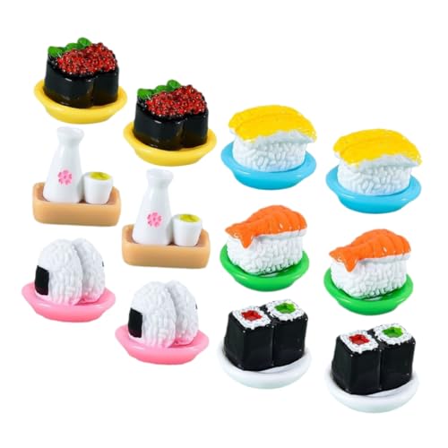 LRXIYODE 12Stücke Sushi Modell Lebensechte Sushi Nachbildung für Deko Realistische Lebensmittel Simulation für Kreative Präsentationen und Szenerien LRXIYODE 12Stücke Sushi Modell Lebensechte Sushi Nachbildung für Deko Realistische Lebensmittel Simulation für Kreative Präsentationen und Szenerien von LRXIYODE