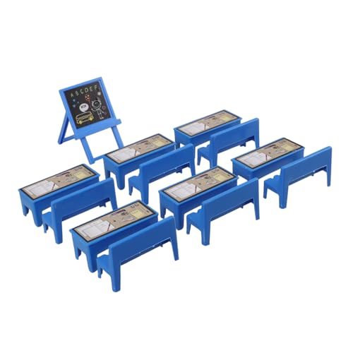 LRXIYODE 13-teiliges Puppenhaus-möbelset Für Miniatur-klassenzimmer, Schreibtischstuhl, Tafel Für Puppenhaus, Schulbedarf, Diorama-Dekorationen, Mini-schulspielset Für Kinder LRXIYODE 13-teiliges Puppenhaus-möbelset Für Miniatur-klassenzimmer, Schreibtischstuhl, Tafel Für Puppenhaus, Schulbedarf, Diorama-Dekorationen, Mini-schulspielset Für Kinder von LRXIYODE