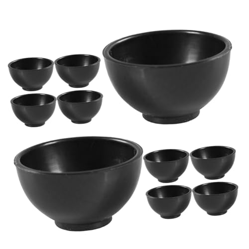 LRXIYODE 15 Stück Mini-Bowl-requisitenmodell Kleine Servierschalen Nudelschale Mit Deckel Kinderschüsseln Chips- Und Dipschale Leute Aus Dem Puppenhaus Miniaturen Black Plastik LRXIYODE 15 Stück Mini-Bowl-requisitenmodell Kleine Servierschalen Nudelschale Mit Deckel Kinderschüsseln Chips- Und Dipschale Leute Aus Dem Puppenhaus Miniaturen Black Plastik von LRXIYODE