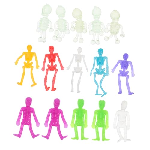 LRXIYODE 15 Stück Teiliges Halloween Skelettspielzeug aus Elastischem TPR Gruselige Dehnbare Skelettfiguren als Tischdeko und Partyspaß für Erwachsene Zufällige Farbe LRXIYODE 15 Stück Teiliges Halloween Skelettspielzeug aus Elastischem TPR Gruselige Dehnbare Skelettfiguren als Tischdeko und Partyspaß für Erwachsene Zufällige Farbe von LRXIYODE