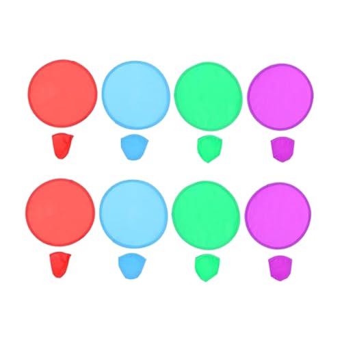 LRXIYODE 15 Stück Teiliges Polyester Flying Disc Faltbar Flugscheiben Kinderspielzeug Leichte Outdoor Spiele für Eltern Interaktion Zufällige Farbe Zufällige Farbe von LRXIYODE