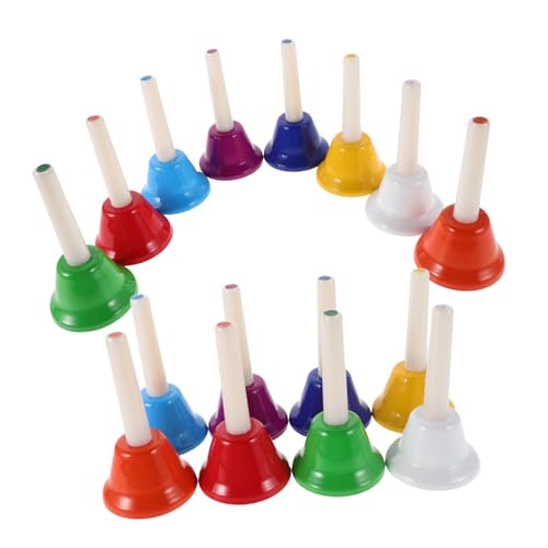 LRXIYODE 16 Stück Diatonische Handglocken Bunten Farben Musikinstrument für Erwachsene und Gruppenaktivitäten für Feste Unterricht und Familienfeiern LRXIYODE 16 Stück Diatonische Handglocken Bunten Farben Musikinstrument für Erwachsene und Gruppenaktivitäten für Feste Unterricht und Familienfeiern von LRXIYODE