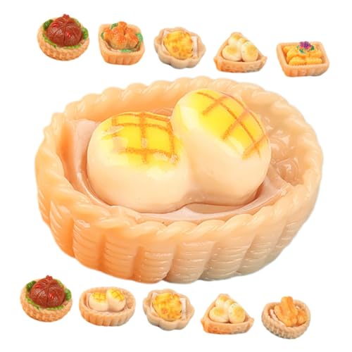 LRXIYODE 16 Stück Teiliges Miniatur Lebensmittel Modell Realistische Puppenhaus Zubehör Winzige Essensfiguren für DIY Dekoration und Spielküchen Vielseitig für Puppenhaus Fotorequisiten von LRXIYODE