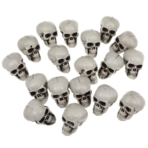LRXIYODE 18Stücke Mini Skelett Dekoration Teiliges Gruselige Halloween Schädel Requisiten für Spukhaus Partys und Streiche Strapazierfähige Kunststofffiguren für Horrordekorationen LRXIYODE 18Stücke Mini Skelett Dekoration Teiliges Gruselige Halloween Schädel Requisiten für Spukhaus Partys und Streiche Strapazierfähige Kunststofffiguren für Horrordekorationen von LRXIYODE