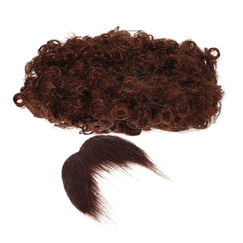 LRXIYODE 1Satz Afro Perücke Schnurrbart für Karneval Fasching Mottopartys Bequeme Authentische Kostümzubehör für Realistische Piratenverkleidung LRXIYODE 1Satz Afro Perücke Schnurrbart für Karneval Fasching Mottopartys Bequeme Authentische Kostümzubehör für Realistische Piratenverkleidung von LRXIYODE
