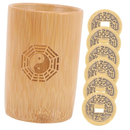 LRXIYODE 1Satz Bambus mit Kupfermünzen Traditionelles Feng Shui Zubehör für Reichtum für Familienversammlungen Tempel und Divinatorische Spiele LRXIYODE 1Satz Bambus mit Kupfermünzen Traditionelles Feng Shui Zubehör für Reichtum für Familienversammlungen Tempel und Divinatorische Spiele von LRXIYODE