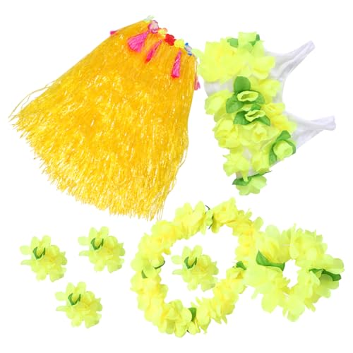 LRXIYODE 1Satz Hawaii Gras Rock Set für Erwachsene Teiliges Kostüm mit Halskette Armbändern und Girlande für Tropische Luau Partys und Tanzaufführungen LRXIYODE 1Satz Hawaii Gras Rock Set für Erwachsene Teiliges Kostüm mit Halskette Armbändern und Girlande für Tropische Luau Partys und Tanzaufführungen von LRXIYODE