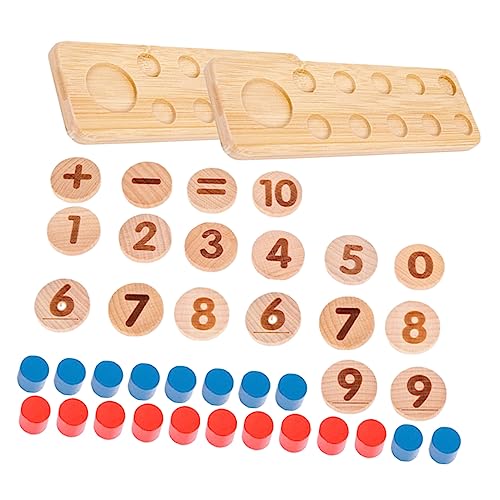 LRXIYODE 1Satz Holz Mathe Für Intelligenzentwicklungsspielzeug Zur Kognitiver Fähigkeiten Sicher Und Langlebig Für Kindergarten Und Zuhause Ab Jahren von LRXIYODE