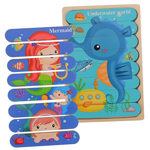 LRXIYODE 1Satz Holz Puzzle für Kleinkinder Interaktives Lernspielzeug Kognitiven Fähigkeiten und Eltern Interaktion Geeignet für Ab Jahr von LRXIYODE