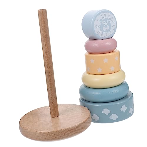 LRXIYODE 1Satz Holz Stapelspielzeug für Lustiges Ringspielzeug Hand Augen Koordination und Formenerkennung für Jahre Stabiles und Sicheres Design LRXIYODE 1Satz Holz Stapelspielzeug für Lustiges Ringspielzeug Hand Augen Koordination und Formenerkennung für Jahre Stabiles und Sicheres Design von LRXIYODE