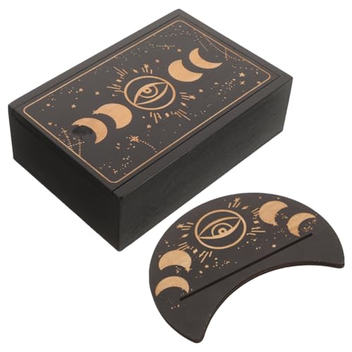 LRXIYODE 1satz Holz Tarot Karten Box Mit Ständer Elegante Aufbewahrung Für Tarotkarten Kleine Gegenstände Dekoratives Accessoire Für Zuhause Bar Restaurant Optimaler Schutz Für Karten LRXIYODE 1satz Holz Tarot Karten Box Mit Ständer Elegante Aufbewahrung Für Tarotkarten Kleine Gegenstände Dekoratives Accessoire Für Zuhause Bar Restaurant Optimaler Schutz Für Karten von LRXIYODE