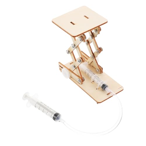 LRXIYODE 1Satz Hydraulischer Holzaufzug Bausatz für Wissenschaftliches Puzzle Fähigkeiten und Praktischem Kreatives DIY für Junge Ab Jahren von LRXIYODE
