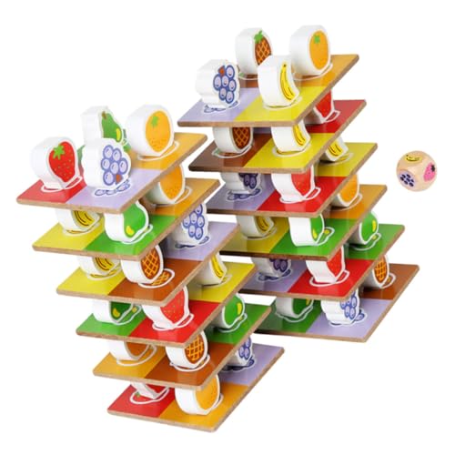LRXIYODE 1Satz Kreatives Holzspielzeug für Stapelspielzeug mit Früchten für Kognitive Entwicklung und Geschicklichkeit Fördert Fantasie und Geduld für Kleinkinder LRXIYODE 1Satz Kreatives Holzspielzeug für Stapelspielzeug mit Früchten für Kognitive Entwicklung und Geschicklichkeit Fördert Fantasie und Geduld für Kleinkinder von LRXIYODE
