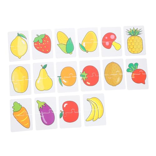 LRXIYODE 1satz Cognitive Learning Cards Frucht Und Gemüse-Puzzle-Karten Für Junge Mädchen Lernspielzeuge Für Vorschule Und Kindergarten Fördert Motorische Fähigkeiten Und Eltern-Junge LRXIYODE 1satz Cognitive Learning Cards Frucht Und Gemüse-Puzzle-Karten Für Junge Mädchen Lernspielzeuge Für Vorschule Und Kindergarten Fördert Motorische Fähigkeiten Und Eltern-Junge von LRXIYODE