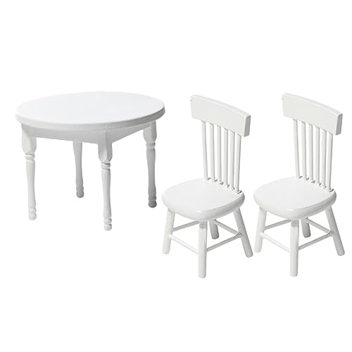 LRXIYODE 1Satz Mini Holz Tischstuhl für Puppenhäuser Teiliges Weißes Möbel Zubehör Perfektes Ornament für Mini Dekoration und Kindgerechte Spielwelten LRXIYODE 1Satz Mini Holz Tischstuhl für Puppenhäuser Teiliges Weißes Möbel Zubehör Perfektes Ornament für Mini Dekoration und Kindgerechte Spielwelten von LRXIYODE