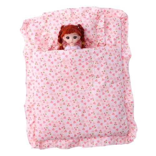 LRXIYODE 1Satz Miniatur Bettwäsche für Puppenhäuser Erdbeer Schlafsack Niedliches Dekorationszubehör für Puppen Weicher und Komfortabler für Puppenhaus Schlafzimmer LRXIYODE 1Satz Miniatur Bettwäsche für Puppenhäuser Erdbeer Schlafsack Niedliches Dekorationszubehör für Puppen Weicher und Komfortabler für Puppenhaus Schlafzimmer von LRXIYODE