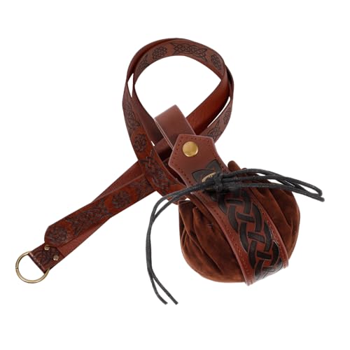 LRXIYODE 1Satz Mittelalterliches PU Gürtel Set mit Wikingertasche für Cosplay und Halloween Teiliges Renaissance Kostümzubehör Robust und für Verschiedene Anlässe LRXIYODE 1Satz Mittelalterliches PU Gürtel Set mit Wikingertasche für Cosplay und Halloween Teiliges Renaissance Kostümzubehör Robust und für Verschiedene Anlässe von LRXIYODE