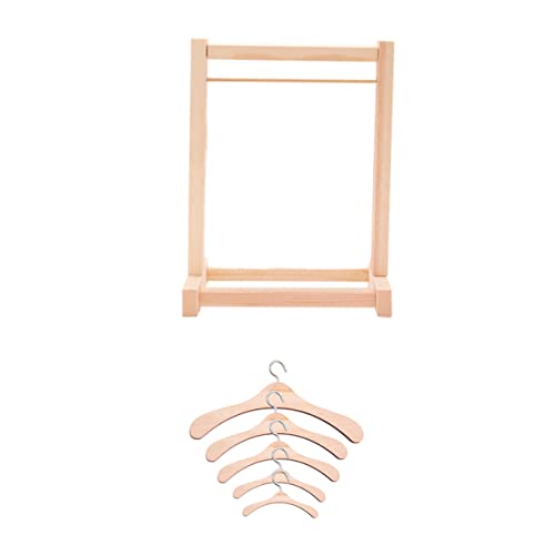 LRXIYODE 1Satz Puppen Kleiderbügel aus Holz Teiliges Set für Puppenbekleidung und Langlebig zur Aufbewahrung von Puppenkleidern für Puppenhäuser LRXIYODE 1Satz Puppen Kleiderbügel aus Holz Teiliges Set für Puppenbekleidung und Langlebig zur Aufbewahrung von Puppenkleidern für Puppenhäuser von LRXIYODE
