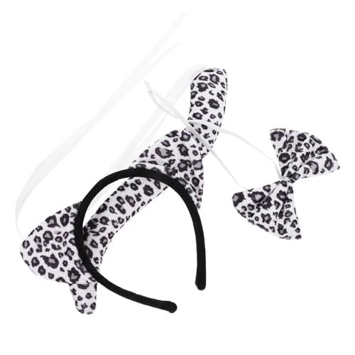 LRXIYODE 1satz Leopard Ears Headband Set Mit Bowtie Und Teiliges Schneeleopard Kostüm Für Erwachsene Für Halloween Und Cosplay Partys LRXIYODE 1satz Leopard Ears Headband Set Mit Bowtie Und Teiliges Schneeleopard Kostüm Für Erwachsene Für Halloween Und Cosplay Partys von LRXIYODE