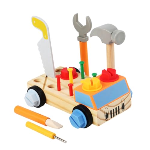 LRXIYODE 1Satz Werkzeugspielzeug für Montessori Schraubenzieher aus Holz Lernspielzeug Feinmotorik und Kognitiven Fähigkeiten von LRXIYODE