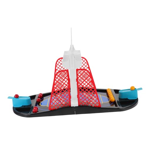 LRXIYODE 1Stück Mini Basketball Flipper mit Launcher Lustiges Desktop Basketballspiel für Familien und Freunde Verbessert die Fingerfertigkeit Zufällige Farben von LRXIYODE