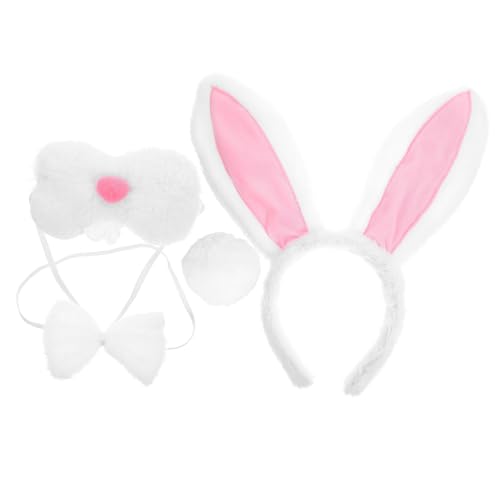 LRXIYODE 1satz Easter Bunny Kostümset Hasenohren Haarreif Kaninchen Fliege Nase Für Kostümpartys Halloween Ostern Cosplay Accessoires Für Erwachsene LRXIYODE 1satz Easter Bunny Kostümset Hasenohren Haarreif Kaninchen Fliege Nase Für Kostümpartys Halloween Ostern Cosplay Accessoires Für Erwachsene von LRXIYODE