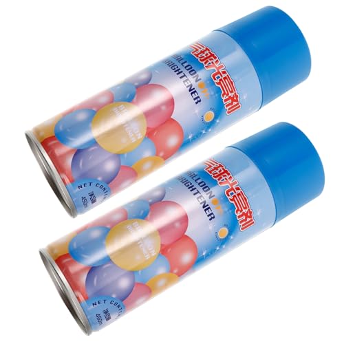 LRXIYODE 2 Ballonaufheller Ballonglanzspray Ballonspray Ballonglanz Ballonglanzspray Glanzballons Spray Himmelblau Eisen von LRXIYODE