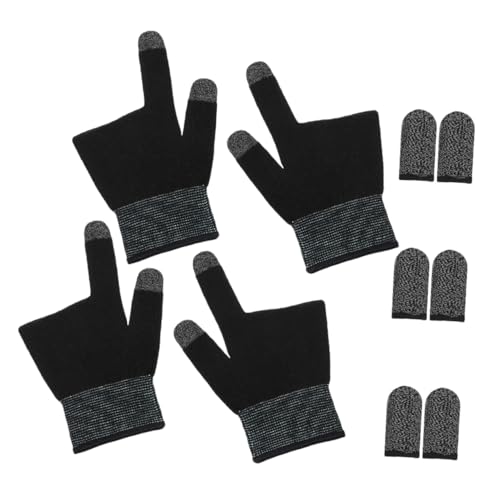 LRXIYODE 2 Handschuhe Fingerhülle Für Spiele Gamer-Finger-Daumen-ärmel Fingerhandschuhe Für Das Ultradünne Mobile Gaming-Handschuhe Gamer-fingerabdeckungen Graphen von LRXIYODE